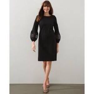 NWT! Chico’s Chic Lace sleeve dress. Size 1